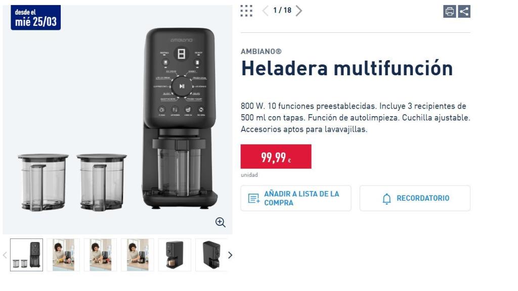 Heladera multifunción.