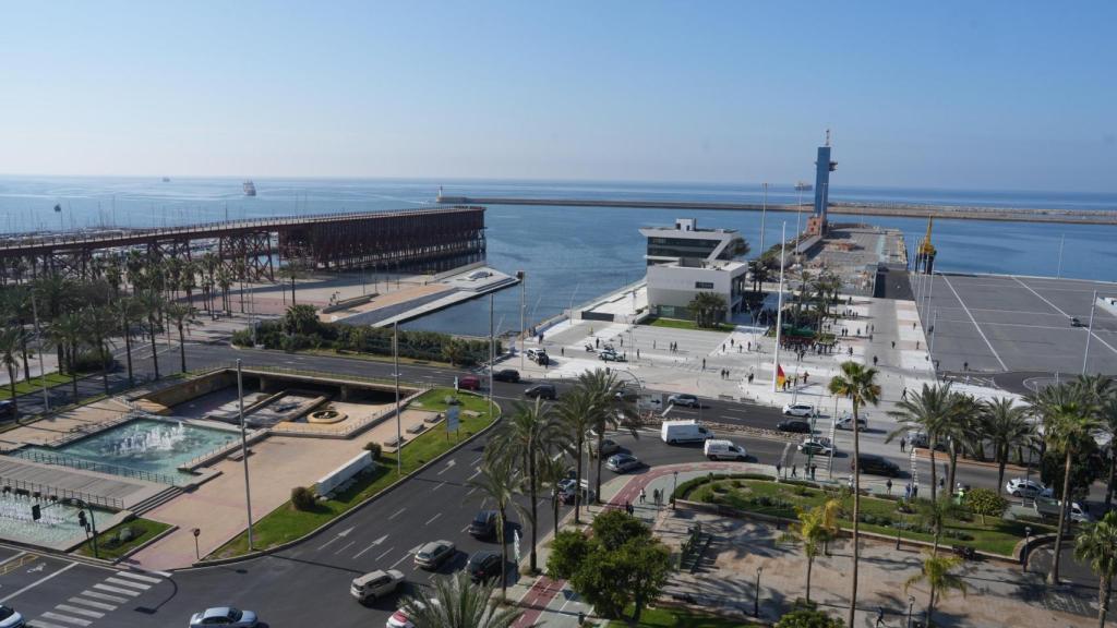 La zona de Puerto de Almería recién inaugurada.