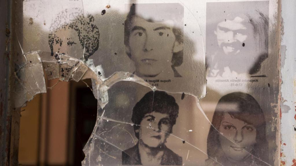 Image of the missing on the walls of the ESMA, the former detention center during the dictatorship