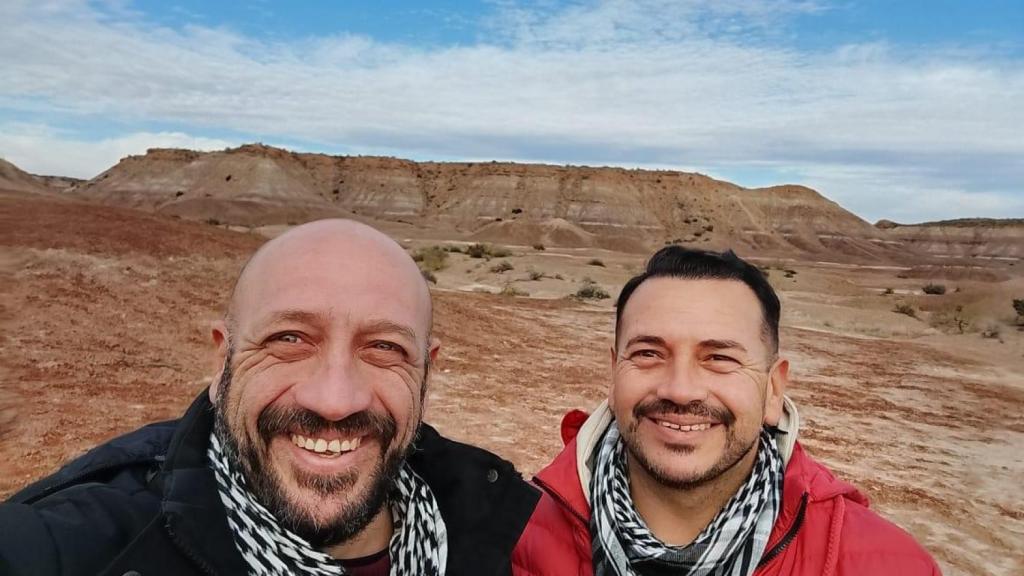Miguel Santucho (left) with his brother Daniel Santucho (right).