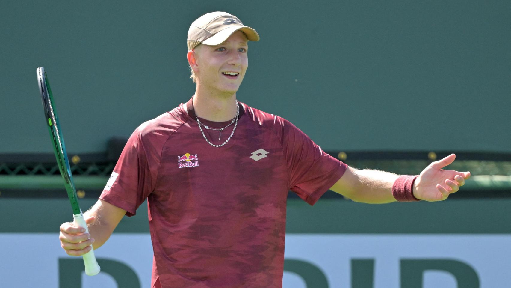 Martín Landaluce, durante el Masters 1.000 de Miami