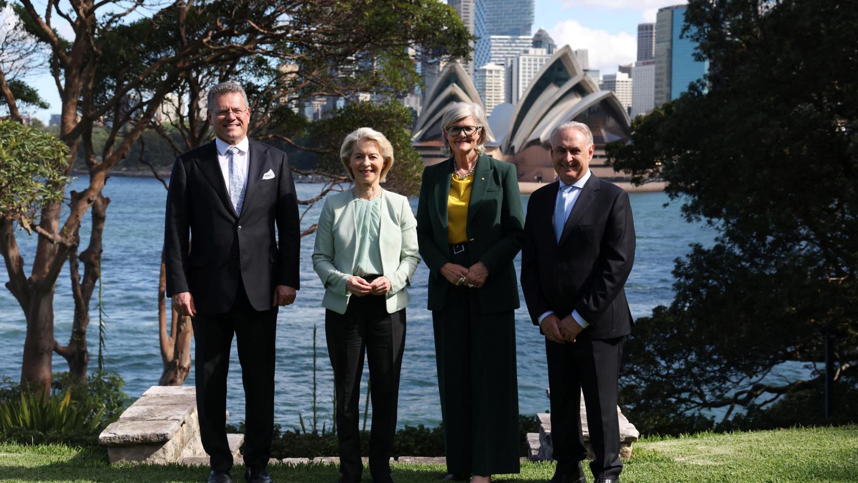 La presidenta de la Comisión, Ursula von der Leyen, se encuentra en Sidney para firmar este martes un nuevo acuerdo comercial con Australia