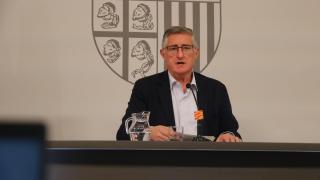 Manuel Blasco, consejero de Medio Ambiente, en rueda de prensa