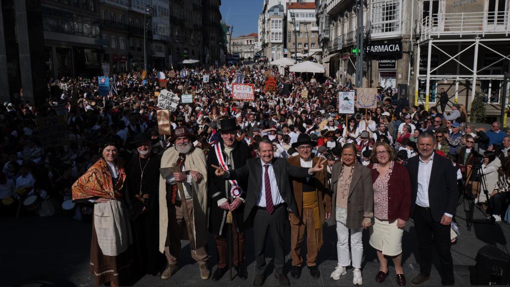 El alcalde de Vigo durante A Reconquistiña