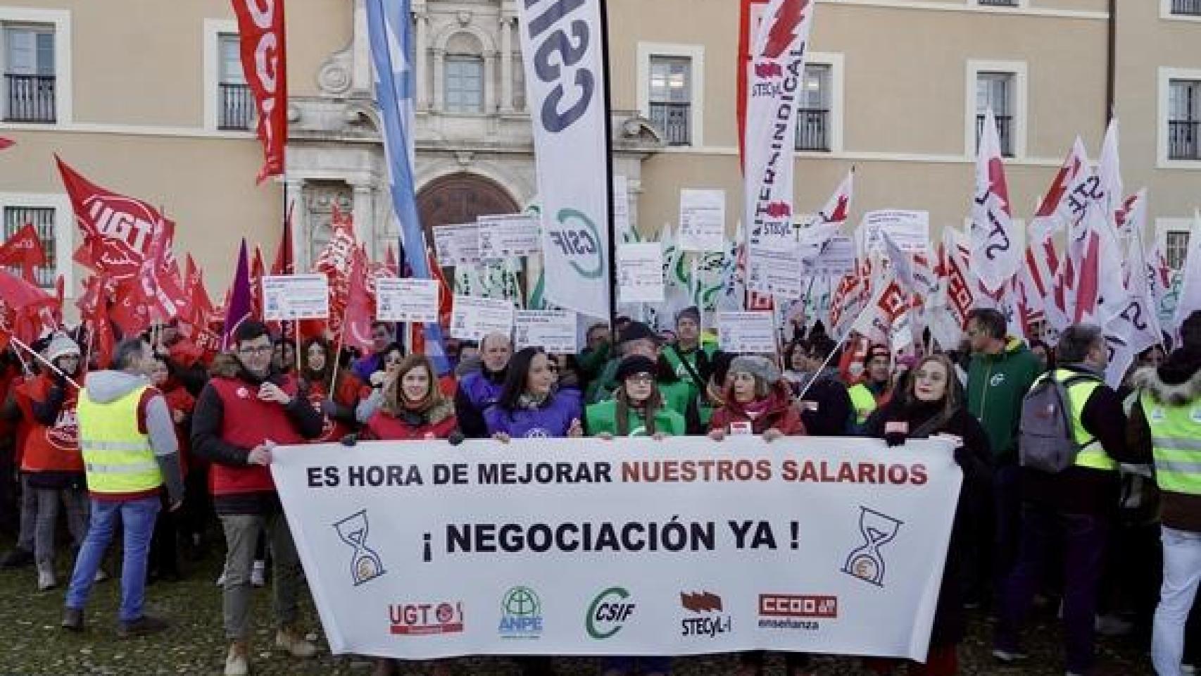 Concentración del profesorado en Castilla y León.