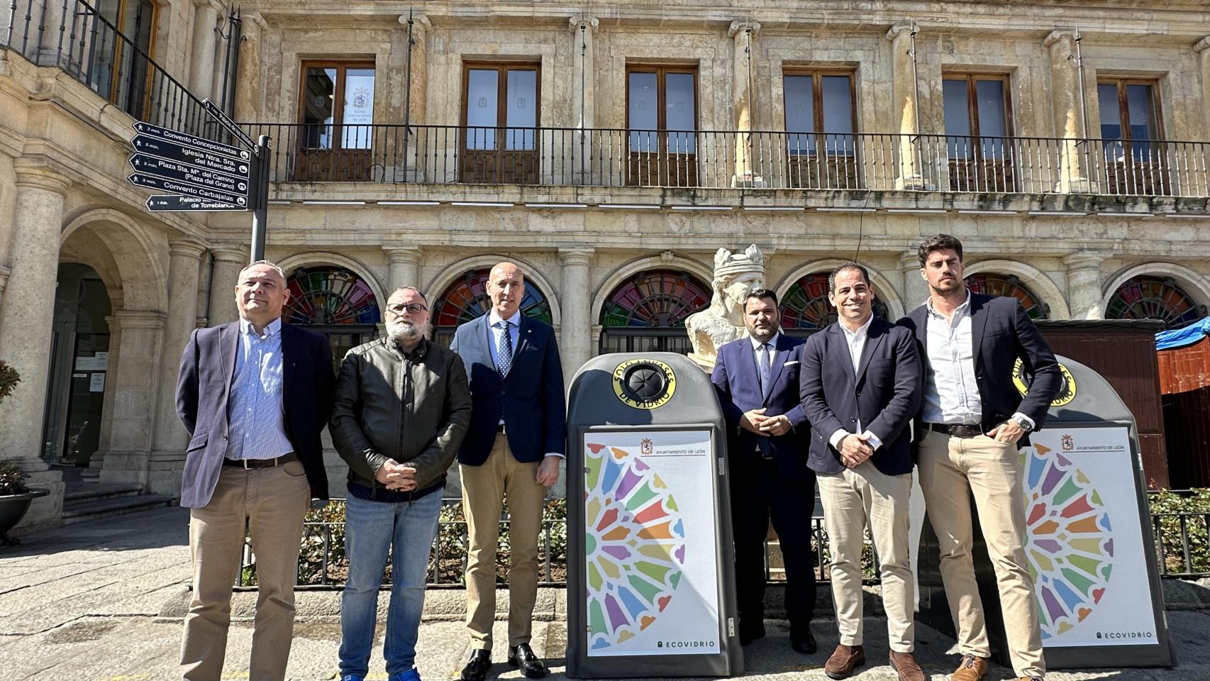 El alcalde de León, en la presentación del nuevo ‘Plan Integral León Recicla Vidrio’