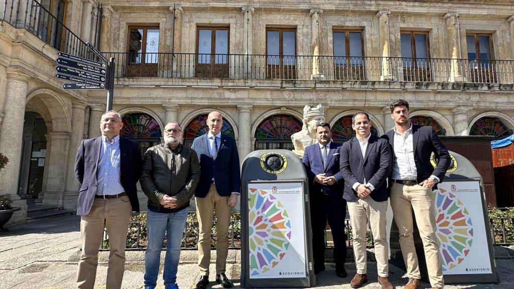 El alcalde de León, en la presentación del nuevo ‘Plan Integral León Recicla Vidrio’