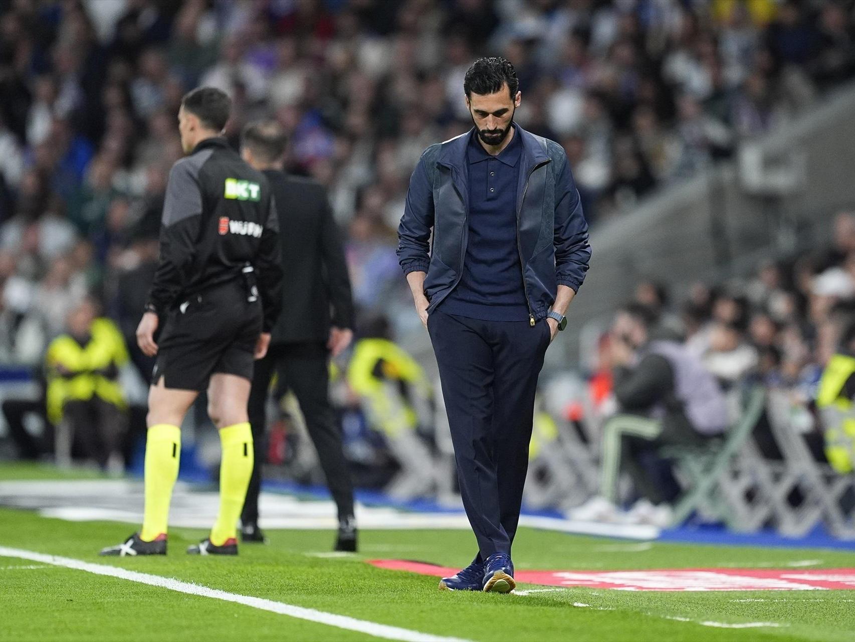 Arbeloa durante el derbi.