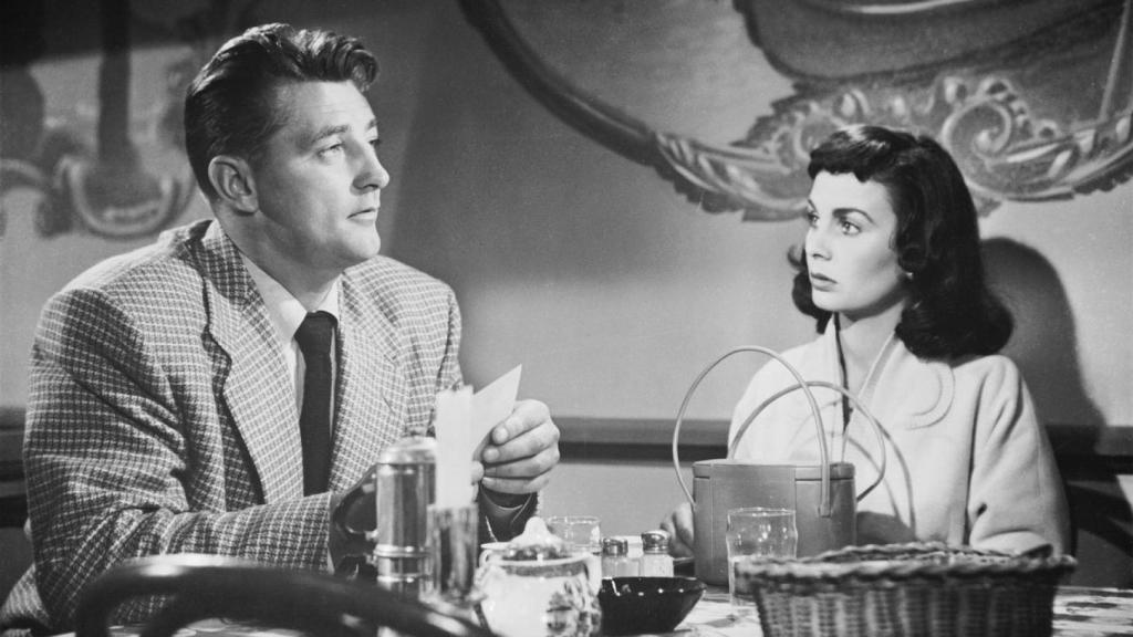 Robert Mitchum y Jean Simmons en 'Cara de ángel' (1952)