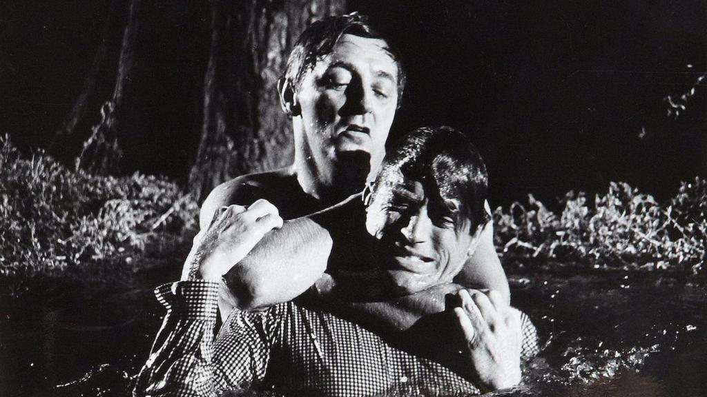 Robert Mitchum y Gregory Peck en 'El cabo del miedo' (1962)