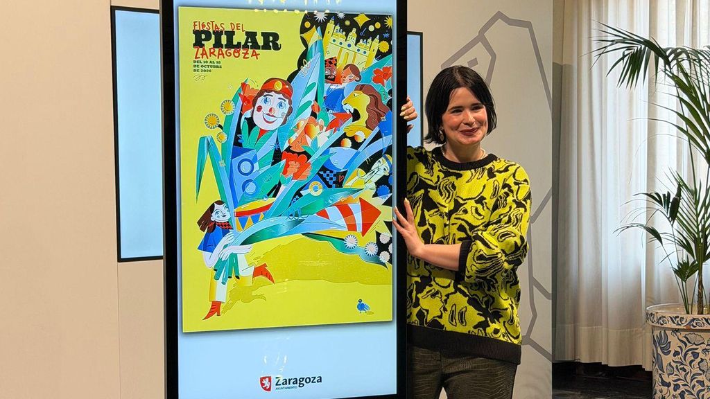 Jesana Motilva, creadora del cartel anunciador para las Fiestas del Pilar 2026.