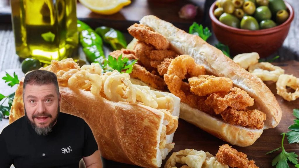 Carlos Gómez, cocinero, en un montaje de El Español