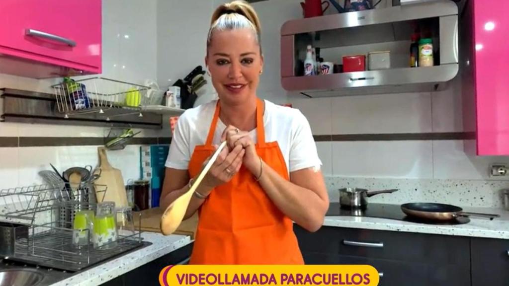 Belén Esteban mostró su cocina en 'La última cena', de Telecinco.