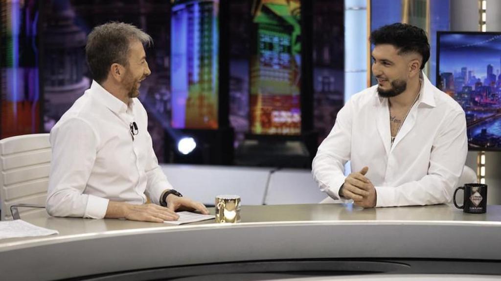 Omar Montes y Pablo Motos en 'El Hormiguero'