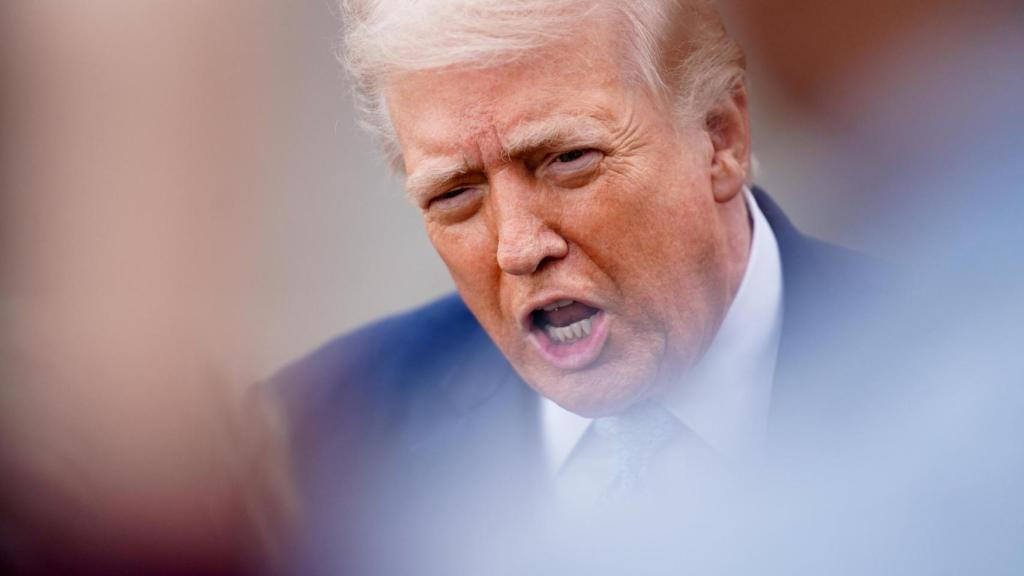 El presidente de Estados Unidos, Donald Trump, en un discurso a la nación.