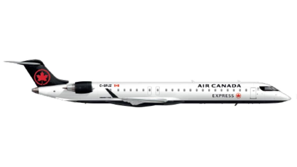 El avión CRJ-900 de Air Canada.