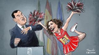 El 17-M, primera vuelta de las generales: el barón más parecido a Feijóo contra la más 'sanchista' del sanchismo