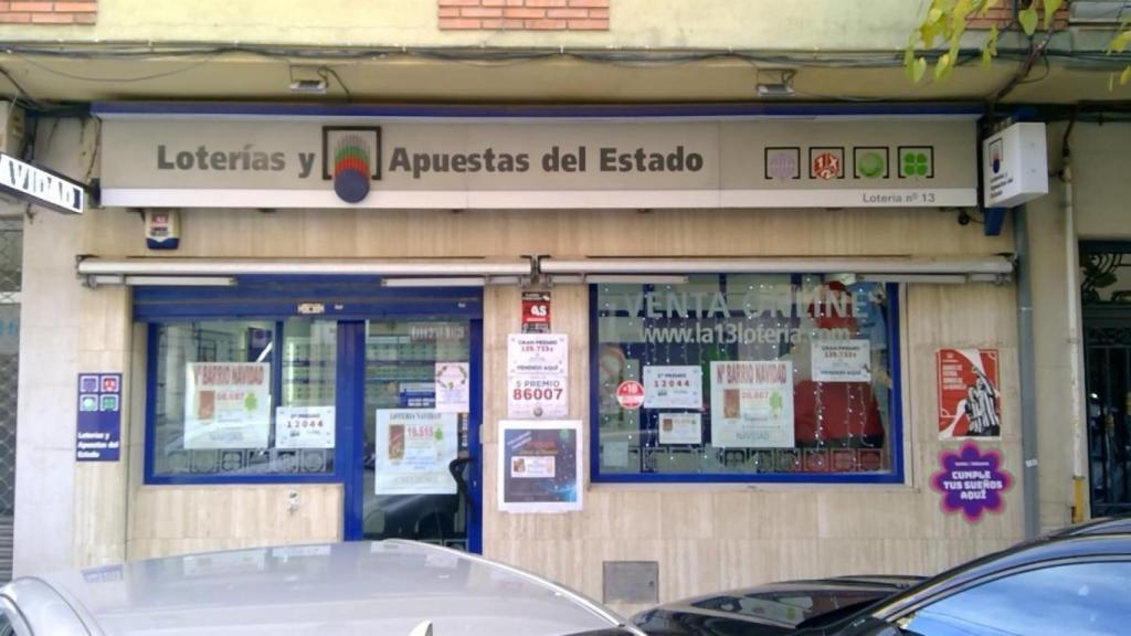 Administración de Lotería número 13 de Albacete. Foto: Loterías y Apuestas del Estado.