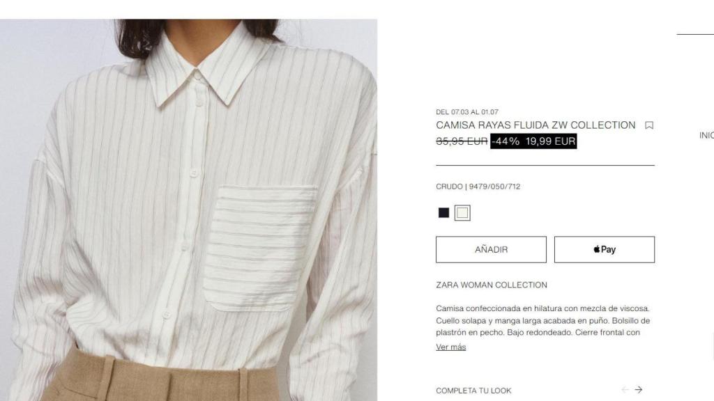 Camisa rayas. Ref. 9479/050/712