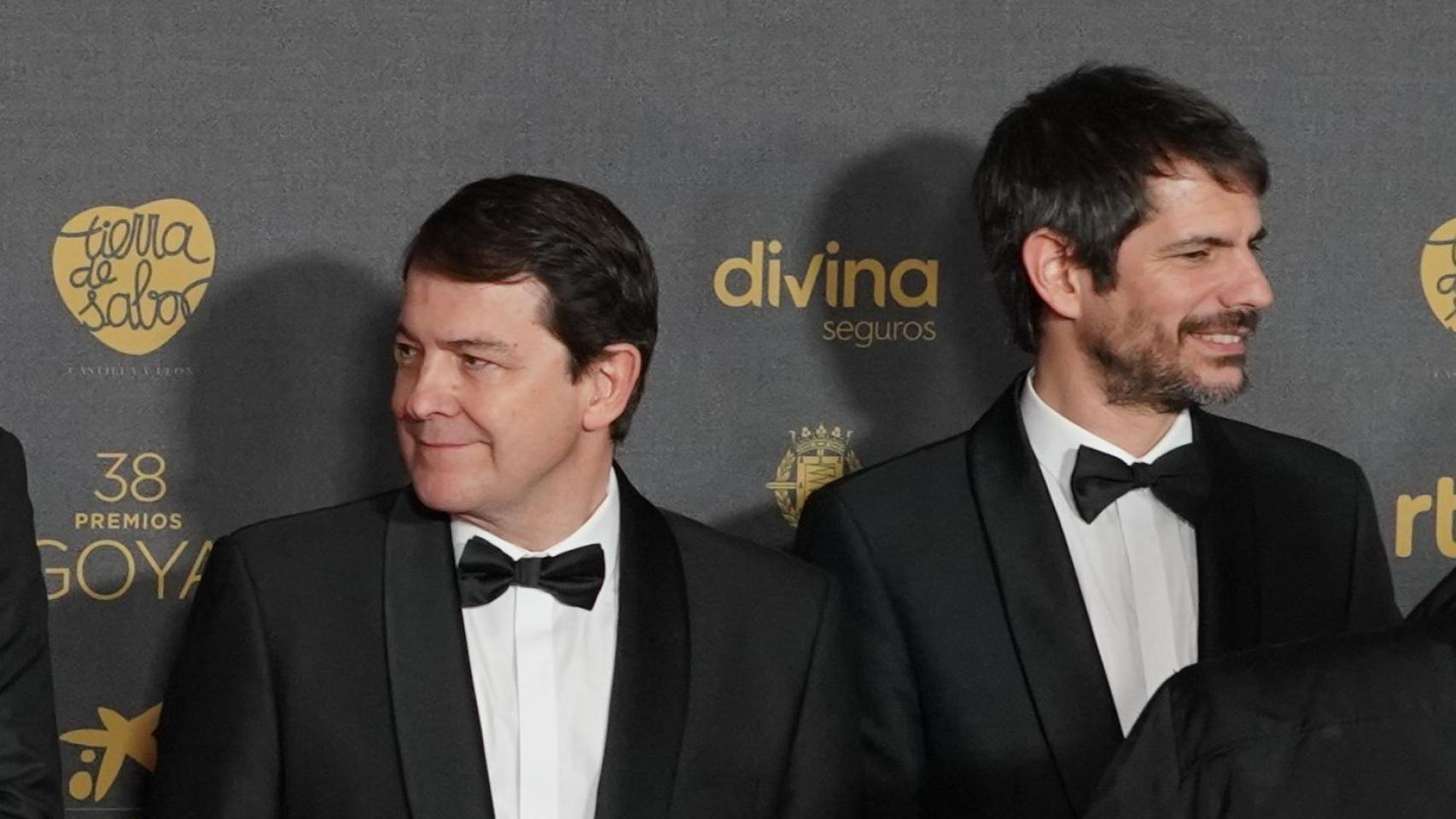Mañueco junto a Urtasun en la gala de los Goya celebrada en Valladolid
