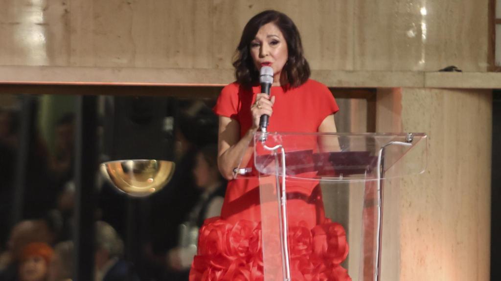 Isabel Gemio en la cena de la Fundación Isabel Gemio en Madrid.
