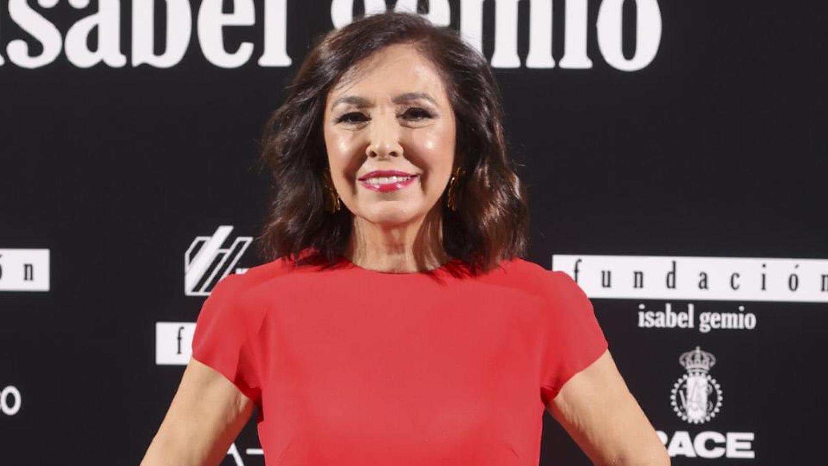 Isabel Gemio en la cena de Fundación Isabel Gemio en Madrid.