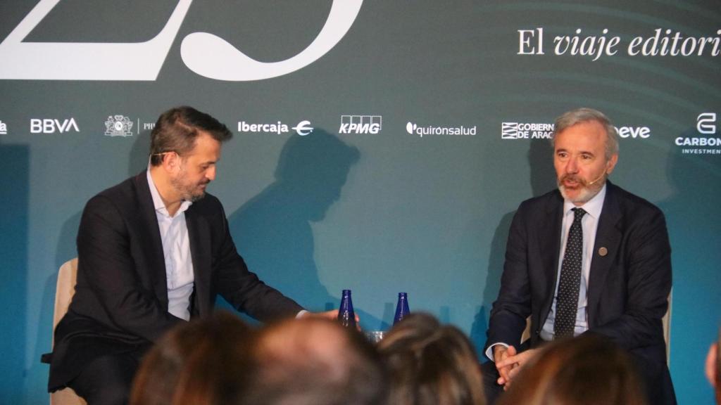 Jorge Azcón, en un evento de 'El Confidencial'