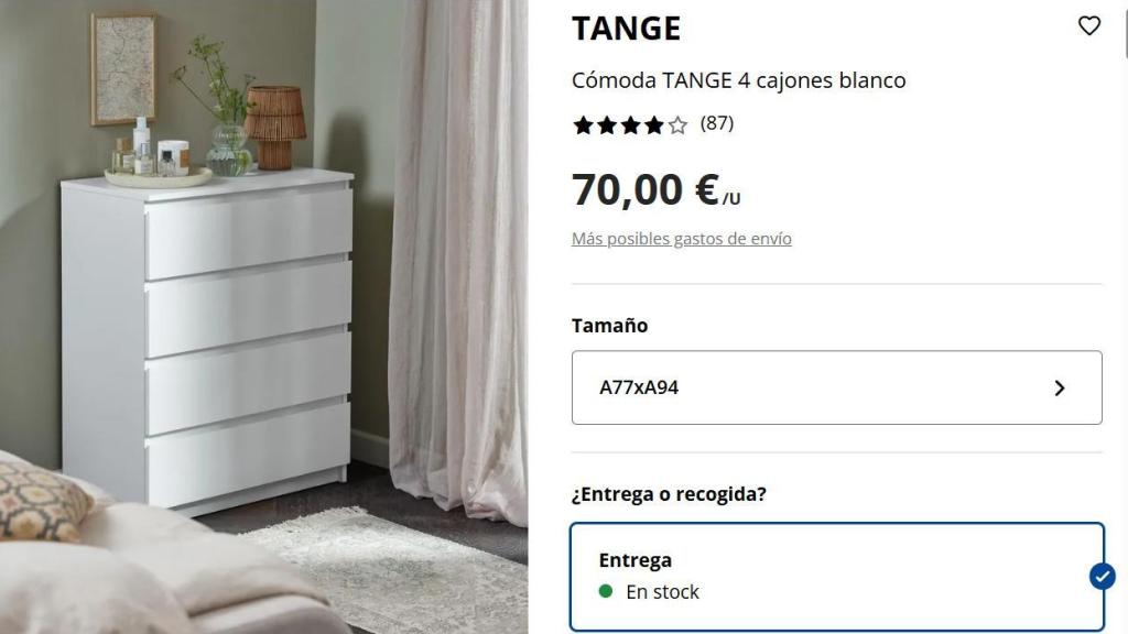 Cómoda Tange.