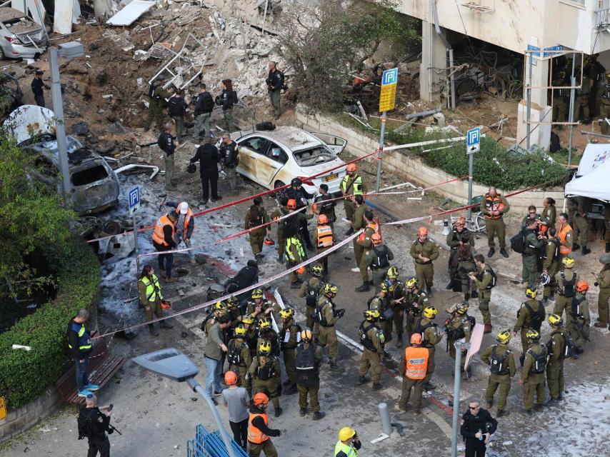 Un misil iraní en Tel Aviv.