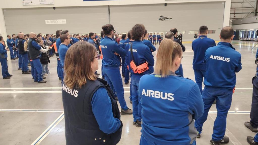 Paros de Airbus. Foto: CCOO.