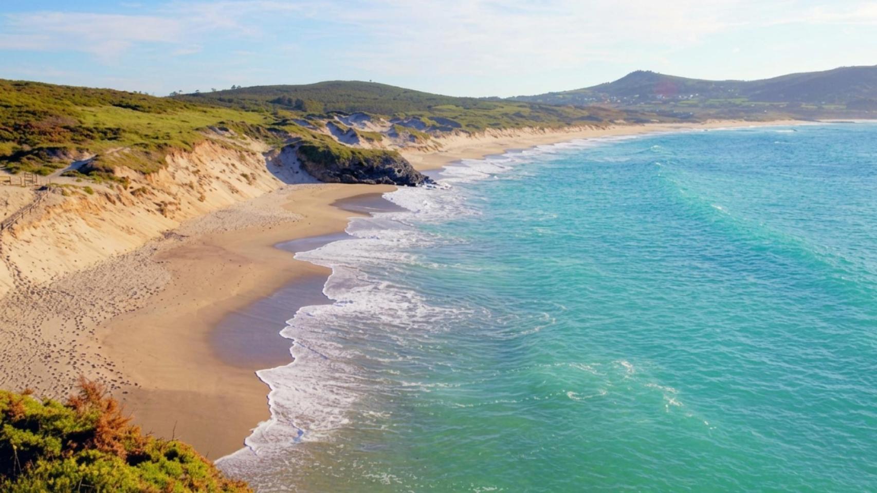 Playa de Santa Comba, en Ferrol