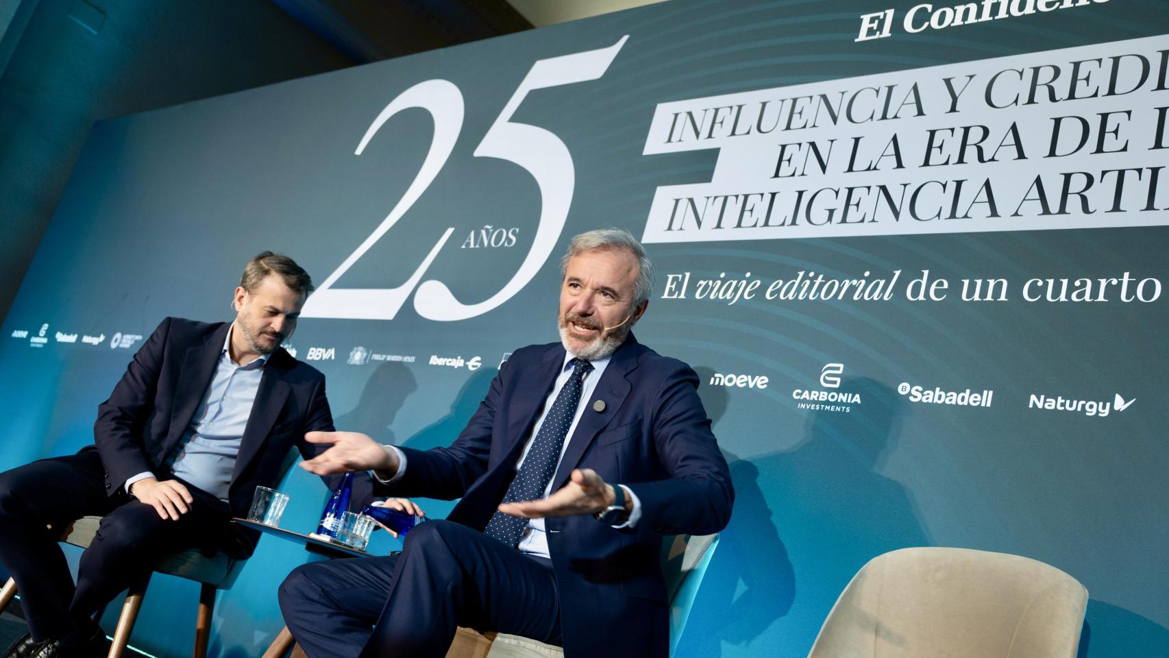 Jorge Azcón, en un evento de 'El Confidencial'