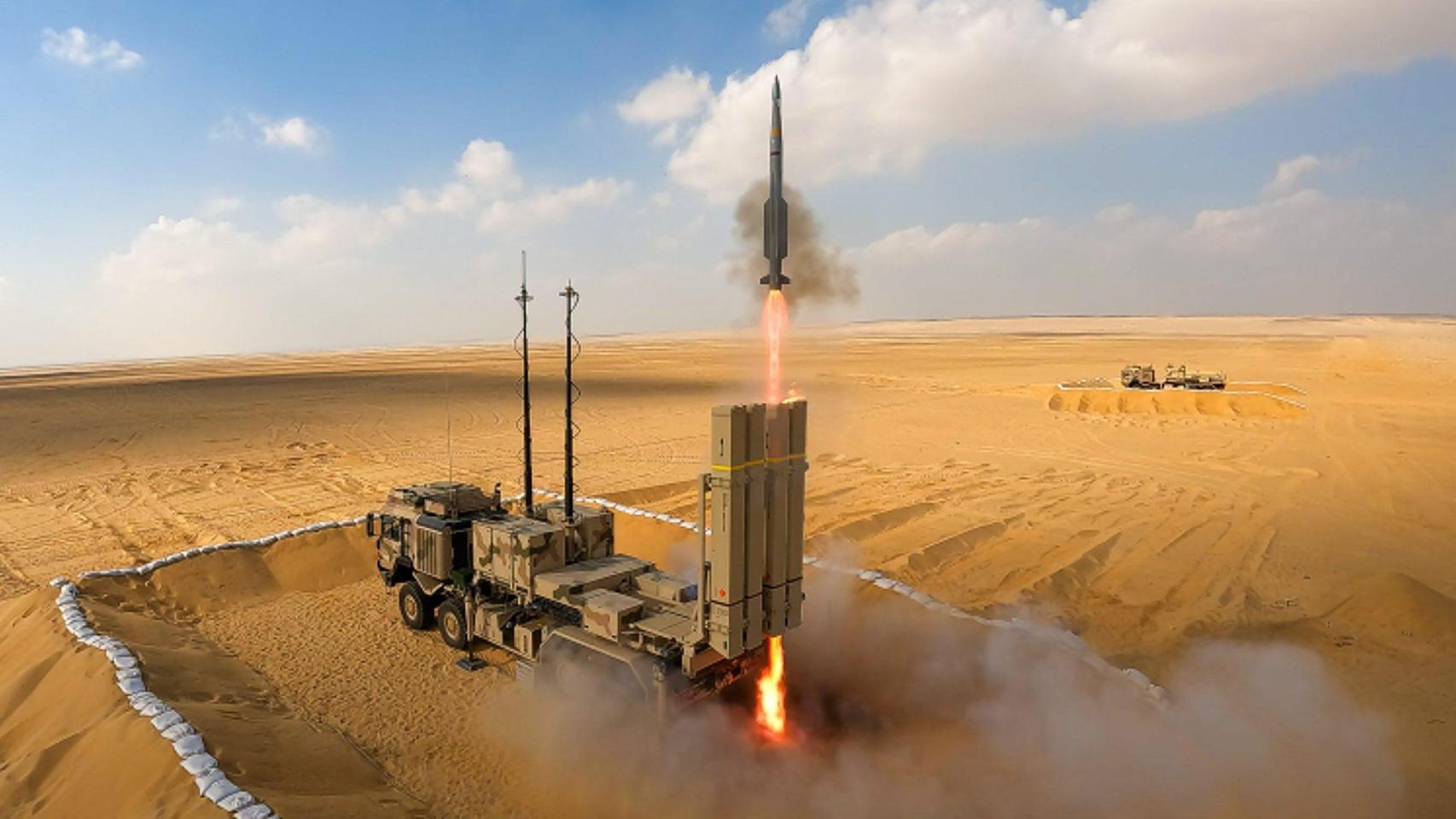 Lanzamiento de un misil interceptor IRIS-T