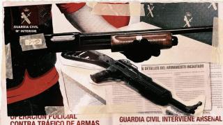 Assembly with weapons seized from a criminal gang that supplied weapons of war to drug traffickers from Alicante and southern Spain.