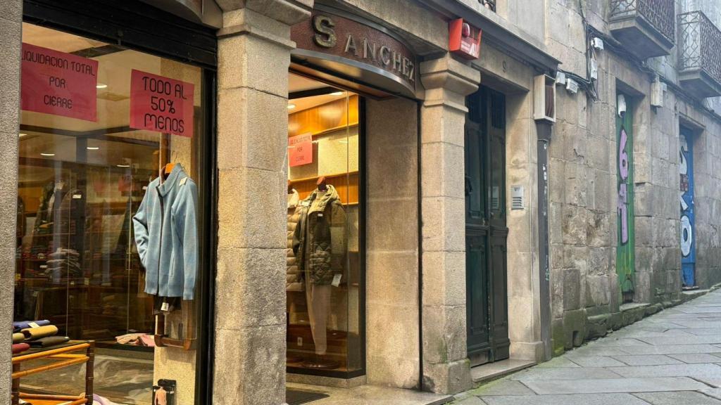 Exterior de Confecciones Sánchez con descuentos por jubilación