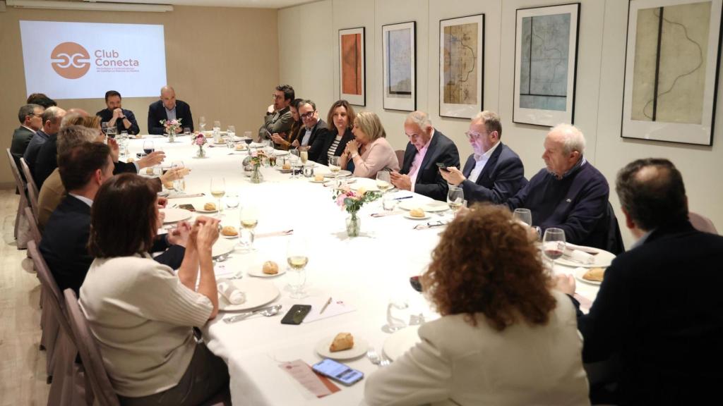 Un momento del encuentro de Patricia Franco con el Club Conecta