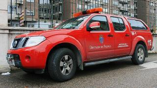 Un vehículo de los Bomberos de la Diputación de Palencia