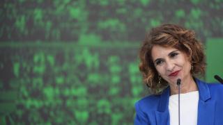 María Jesús Montero, este martes en Sevilla.