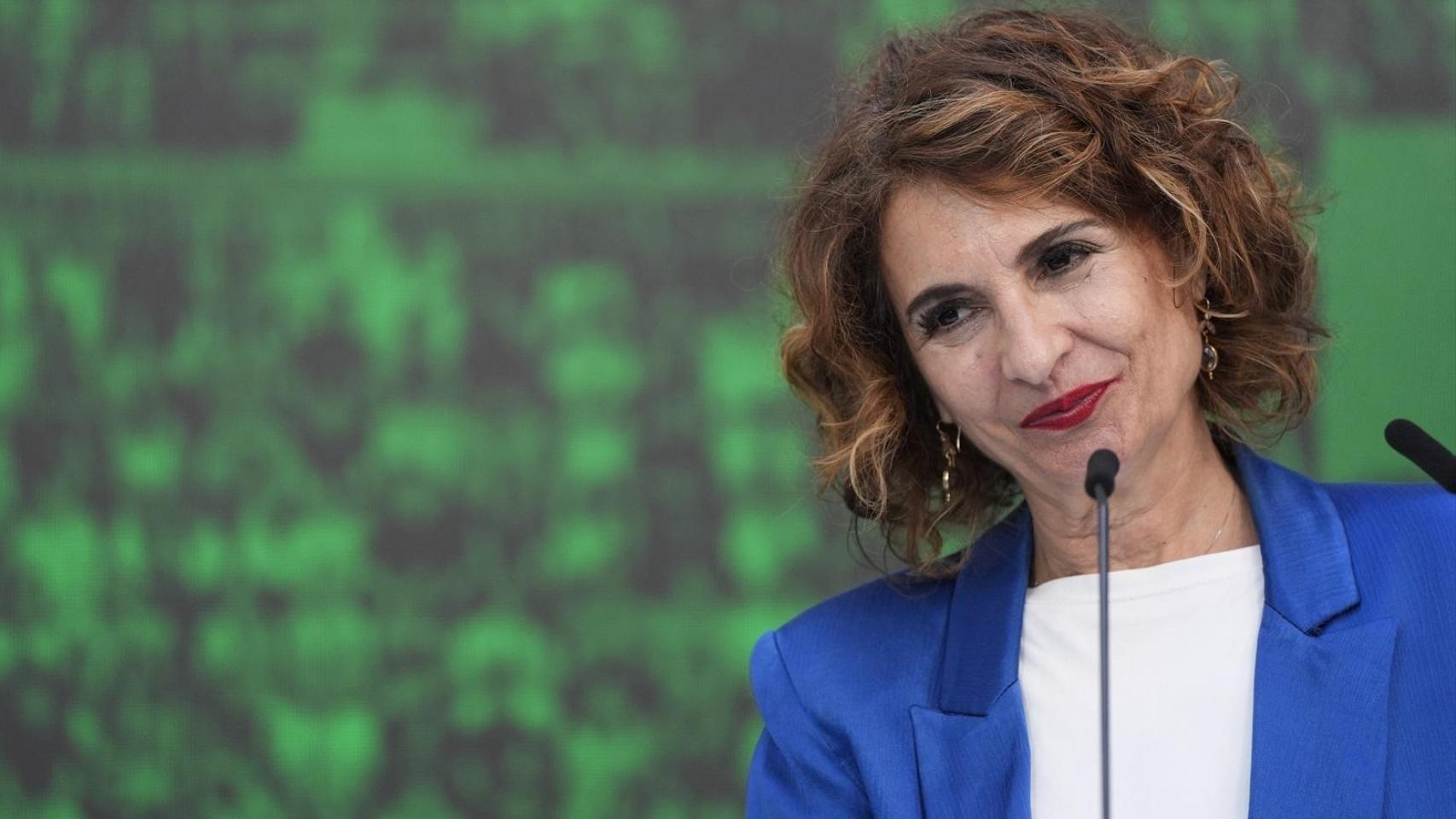 María Jesús Montero, este martes en Sevilla.