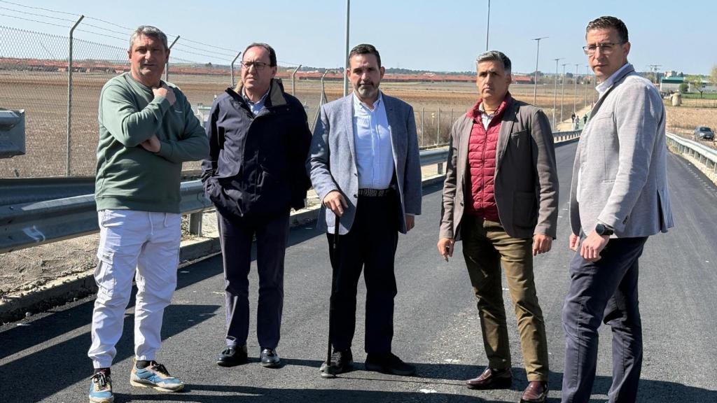 Visita de Jesús Guerrero y Joaquín Romera a Seseña.