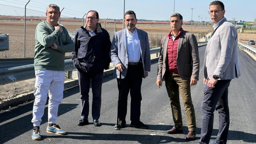 Visita de Jesús Guerrero y Joaquín Romera a Seseña.