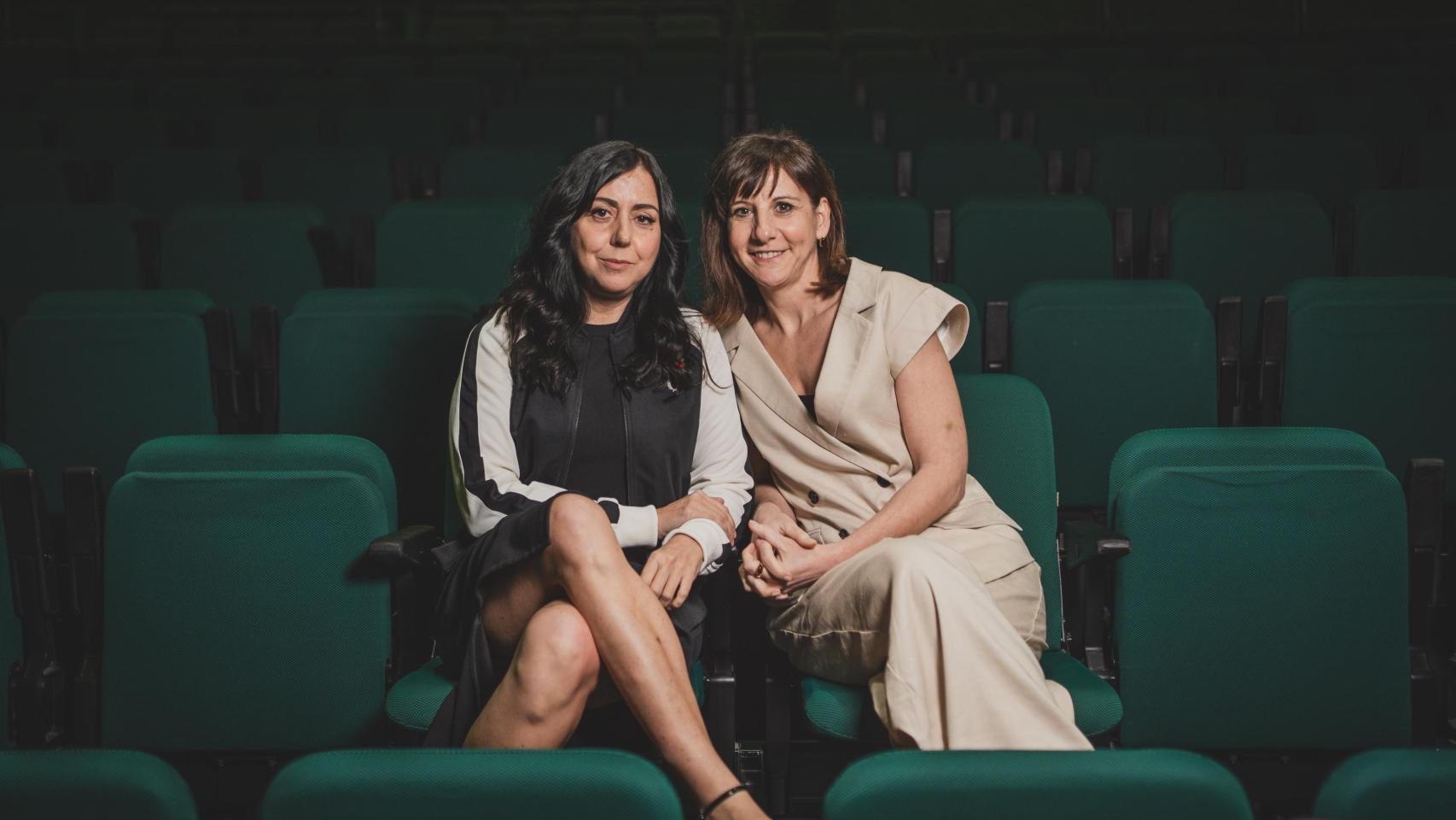 Malena Alterio y Carmen Ruiz en la Sala Verde de los Teatros del Canal. Foto: Sara Fernández