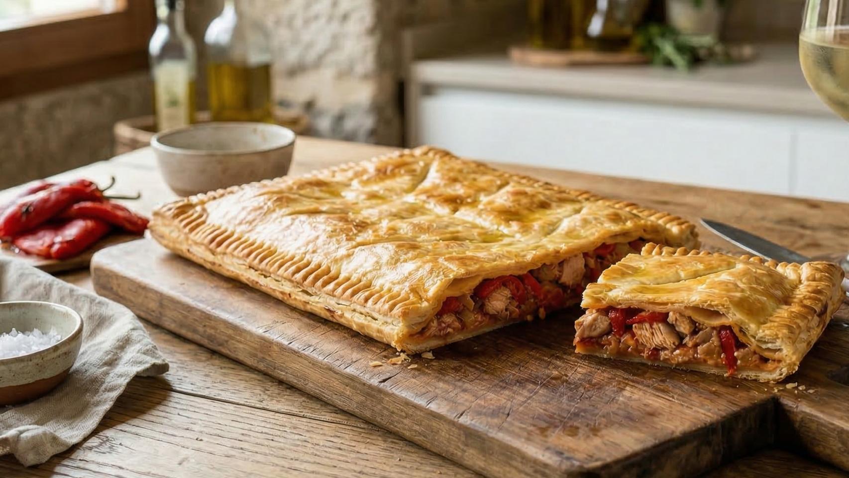 Una empanada de atún