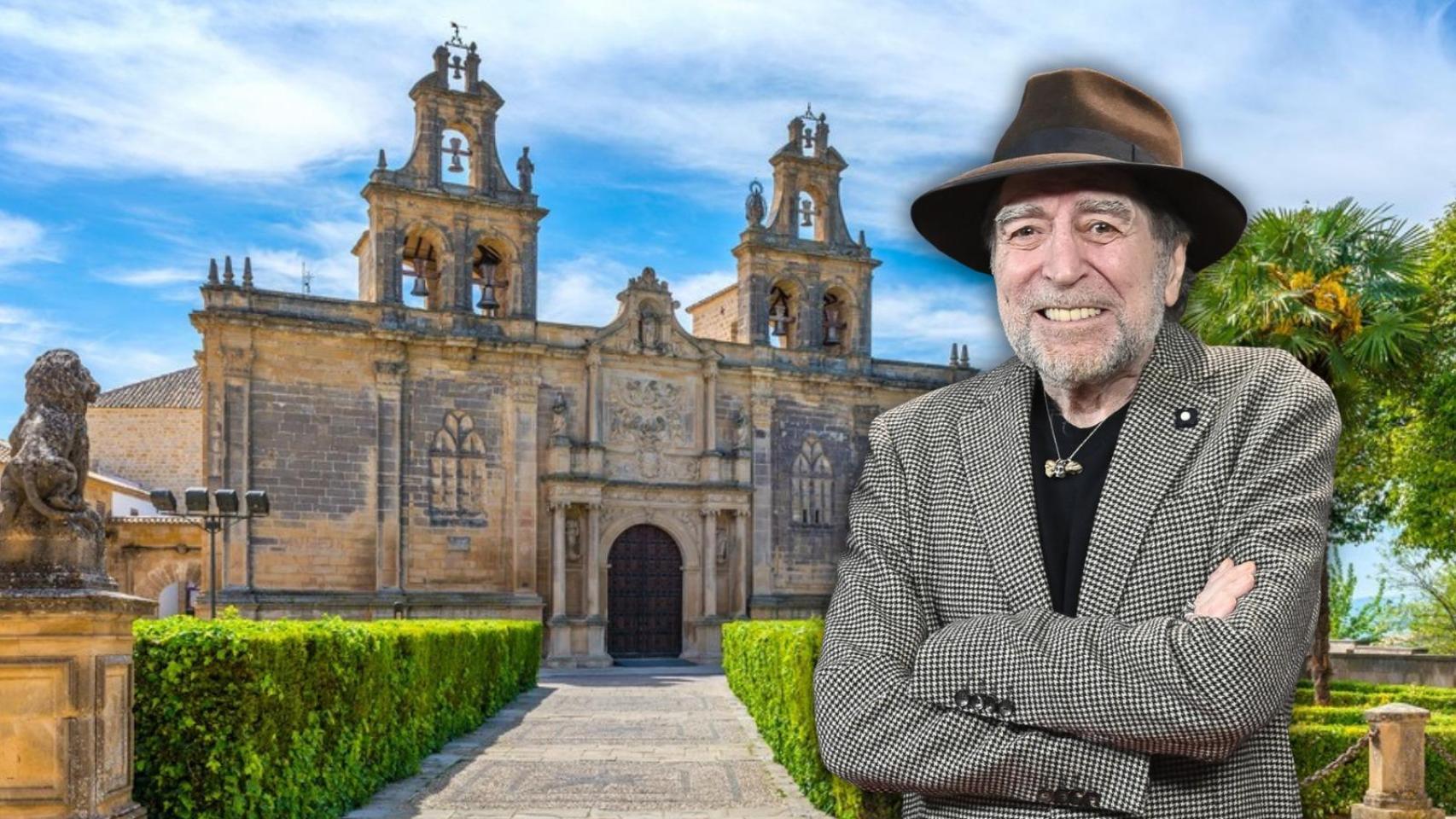 Joaquín Sabina y Úbeda en un montaje.