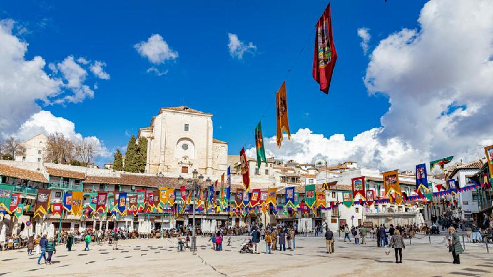Plaza Mayor de Chinchón, Comunidad de Madrid.