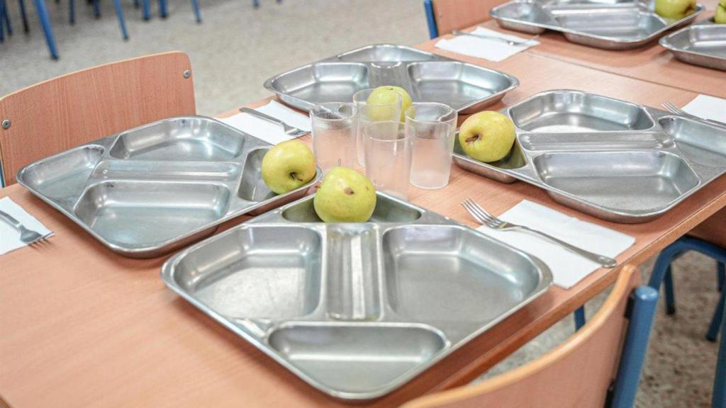 Imagen de archivo de un comedor escolar.