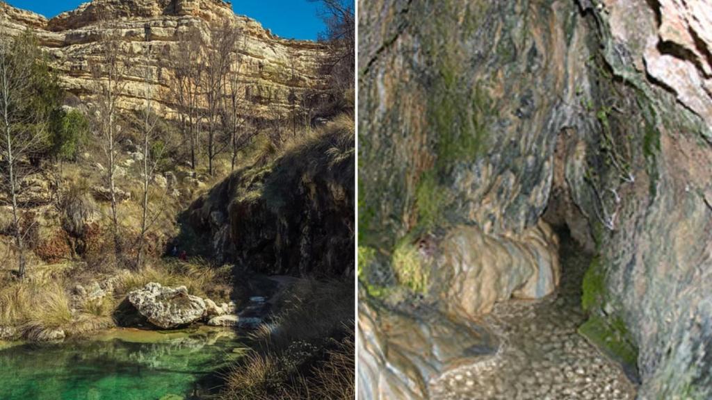 Manantial y gruta