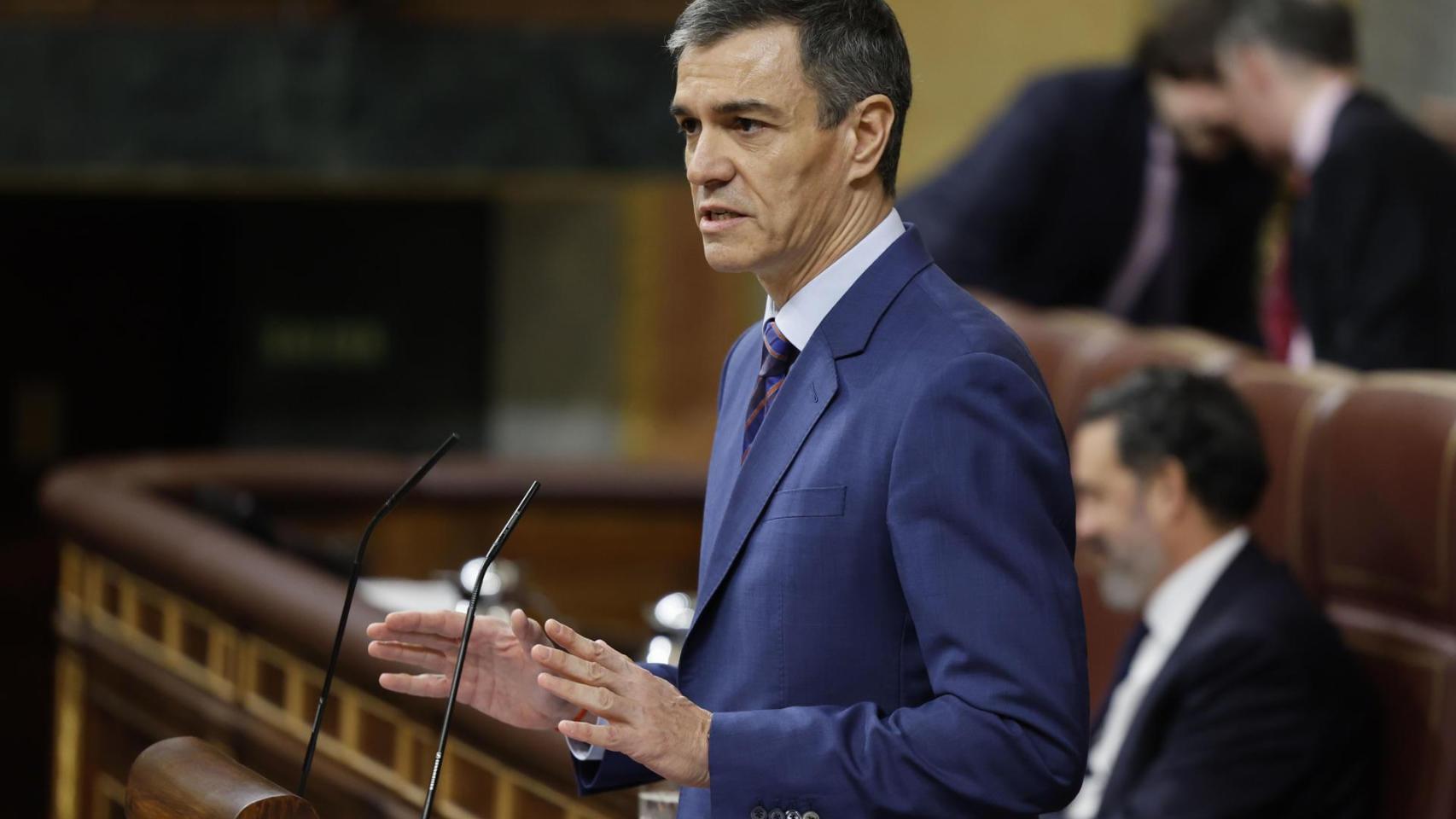 Pedro Sánchez en el Congreso.