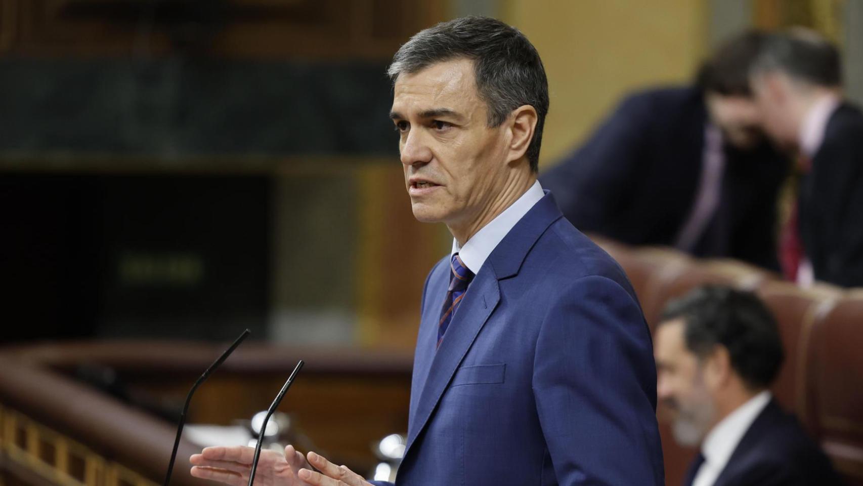 Pedro Sánchez en el Congreso.