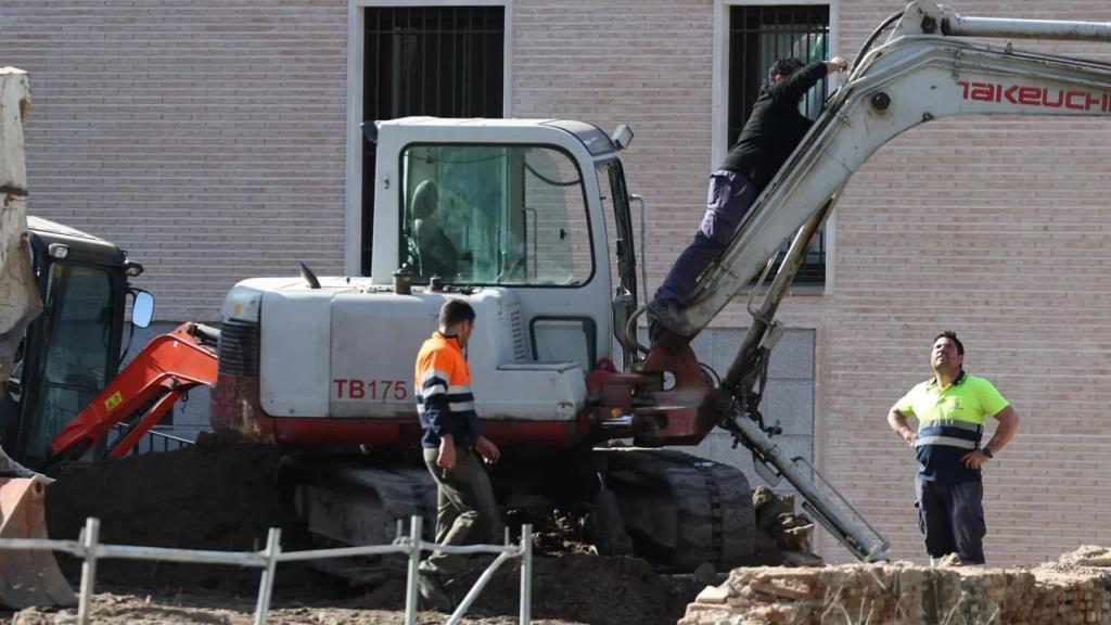 Trabajadores en una obra. EFE